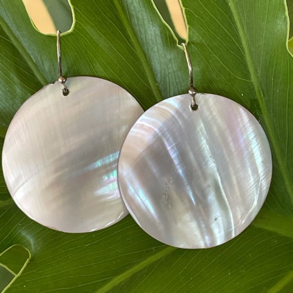 Shell Disk Earrings